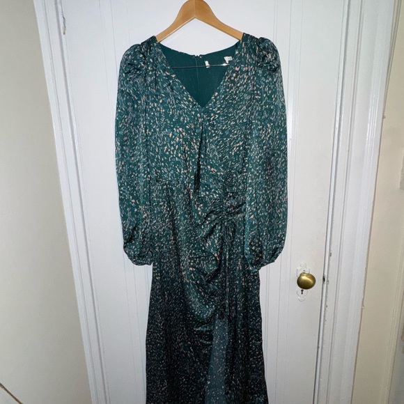 NWOT - ASTR The Label Turquoise Patterned Midi Dress - Picture 2 of 7